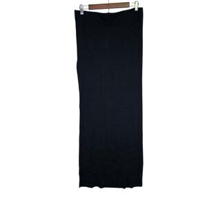 Cotton Citizen Verona Maxi Skirt Women’s Large Black Ribbed Slit New Without Tag